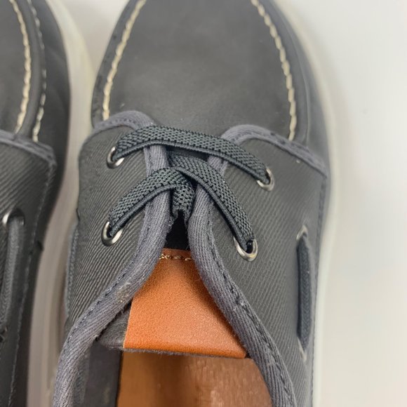 Nordstrom Noethan Grey Boys Boat Slip-On Shoes Size 13M - Picture 3 of 9